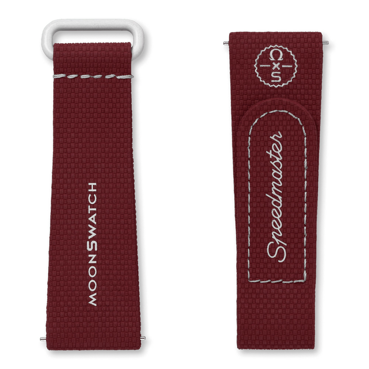 🎁 MOONSWATCH BORDEAUX/LIGHT GREY RUBBER (100% off)