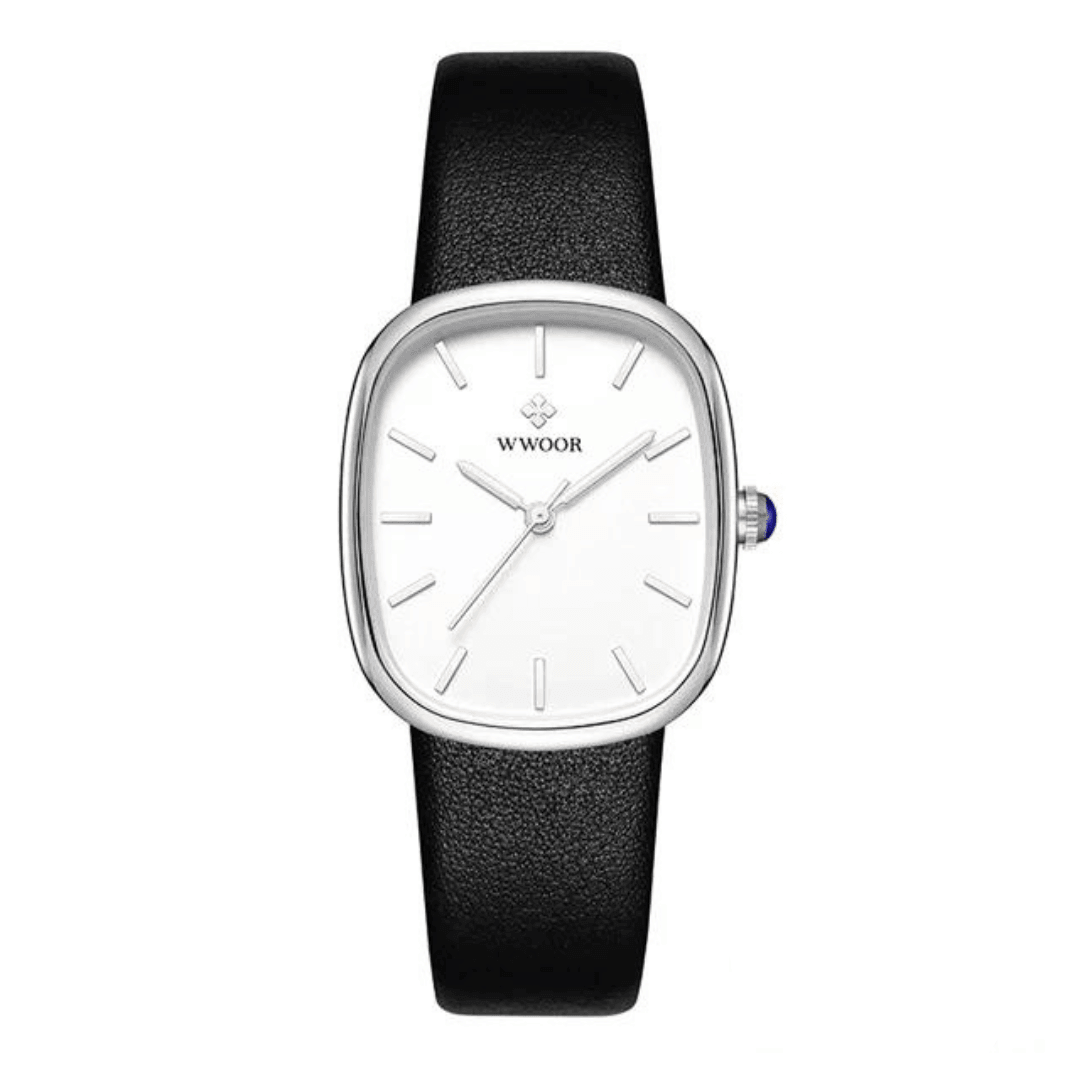 Eckige Damen-Armbanduhr Cora – Schwarz