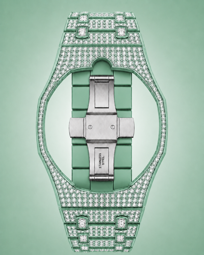 Royal Pop Ceramic Strass Bracelet - GREEN EIGHT