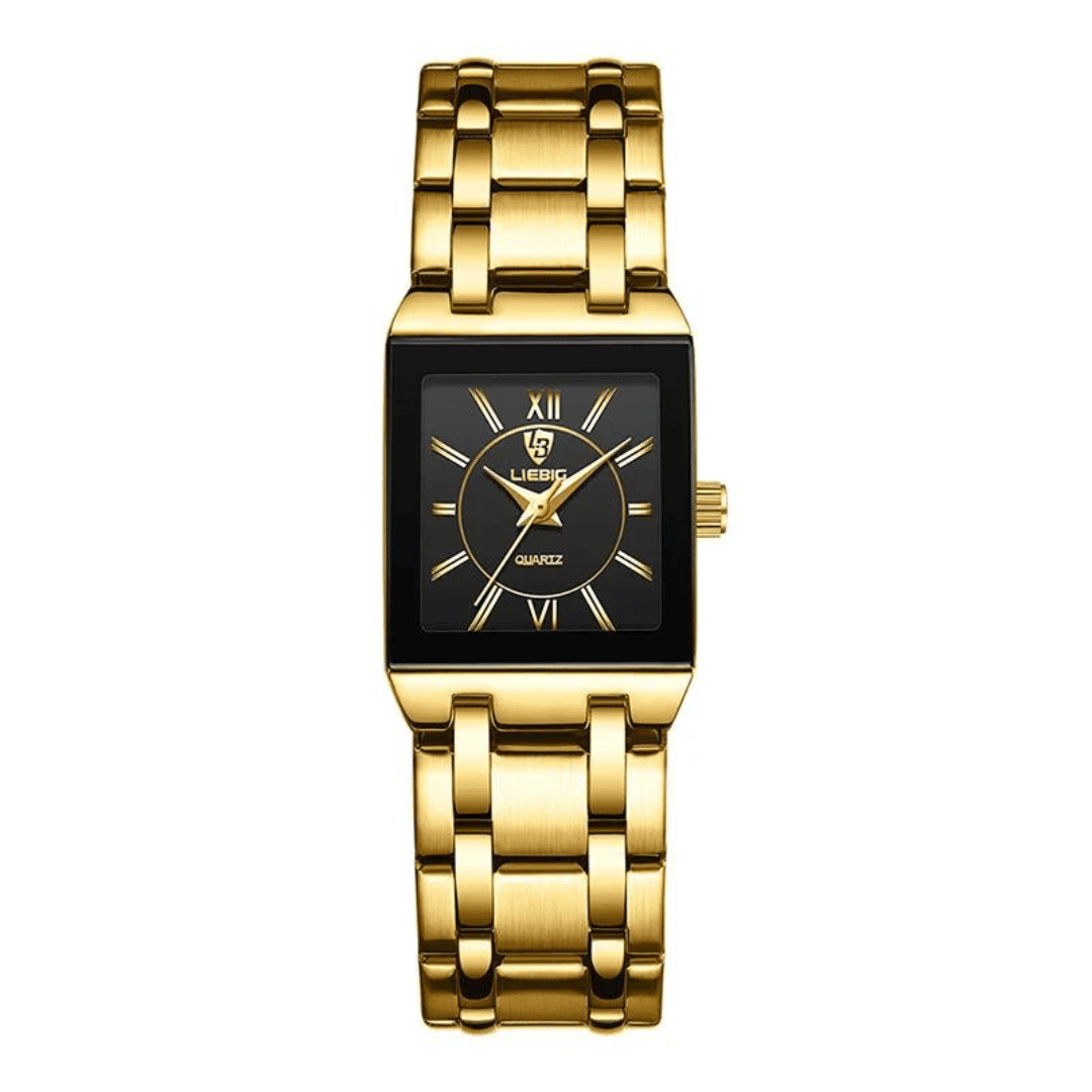 Damen-Quarzuhr Sion Gold – Schwarz/Gold