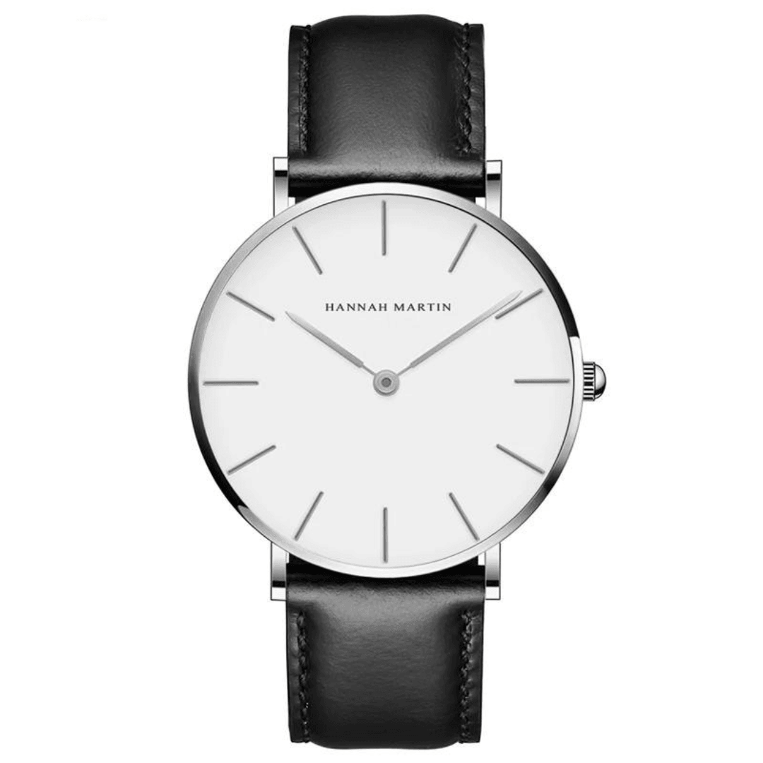 Minimalistische Damen-Armbanduhr Interlaken – Schwarz