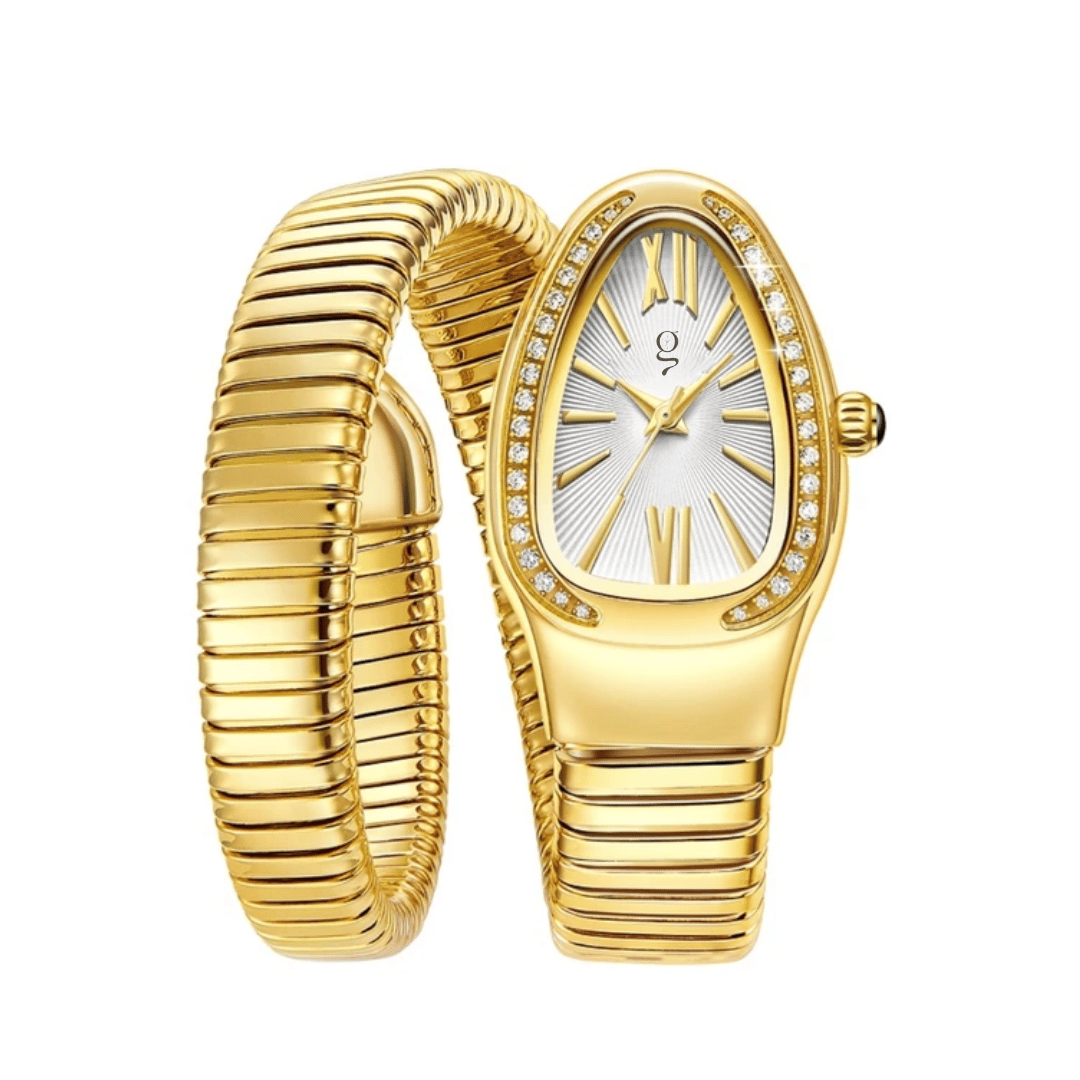 Damen-Armbanduhr Serpenti Diamond – Gold