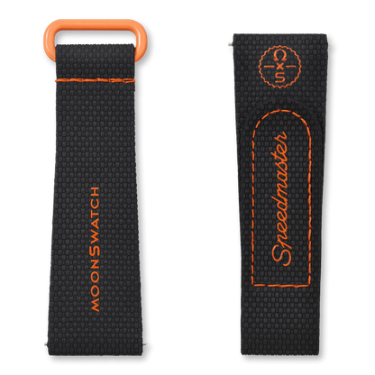 MOONSWATCH BLACK/ORANGE RUBBER