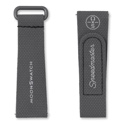 MOONSWATCH DARK GREY/BLACK RUBBER