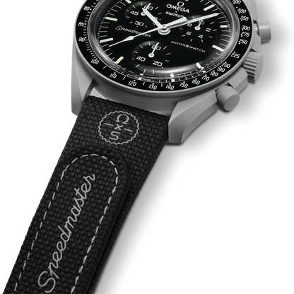 MOONSWATCH BLACK/GREY RUBBER