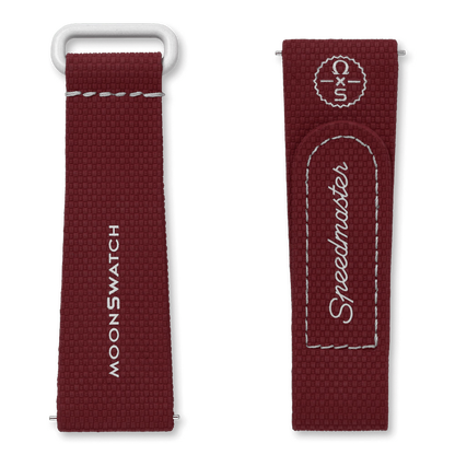MOONSWATCH BORDEAUX/LIGHT GREY RUBBER