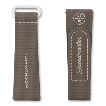 MOONSWATCH DARK BROWN/SAND RUBBER