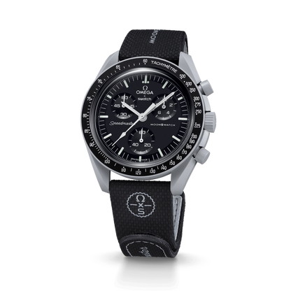 MOONSWATCH BLACK/GREY RUBBER