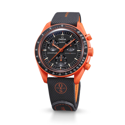 MOONSWATCH BLACK/ORANGE RUBBER