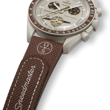 MOONSWATCH BROWN/BEIGE RUBBER