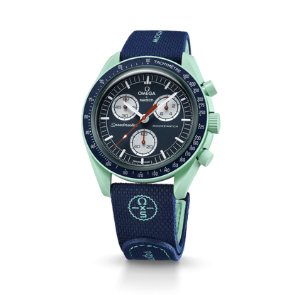 MOONSWATCH DARK BLUE/GREEN RUBBER